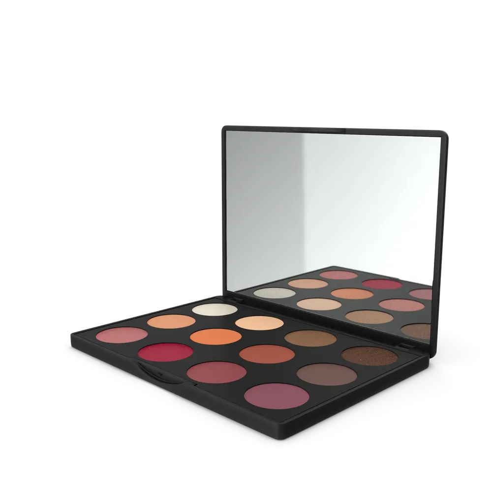 Eyeshadow Palette with Mirror (Altın - XL) - 1